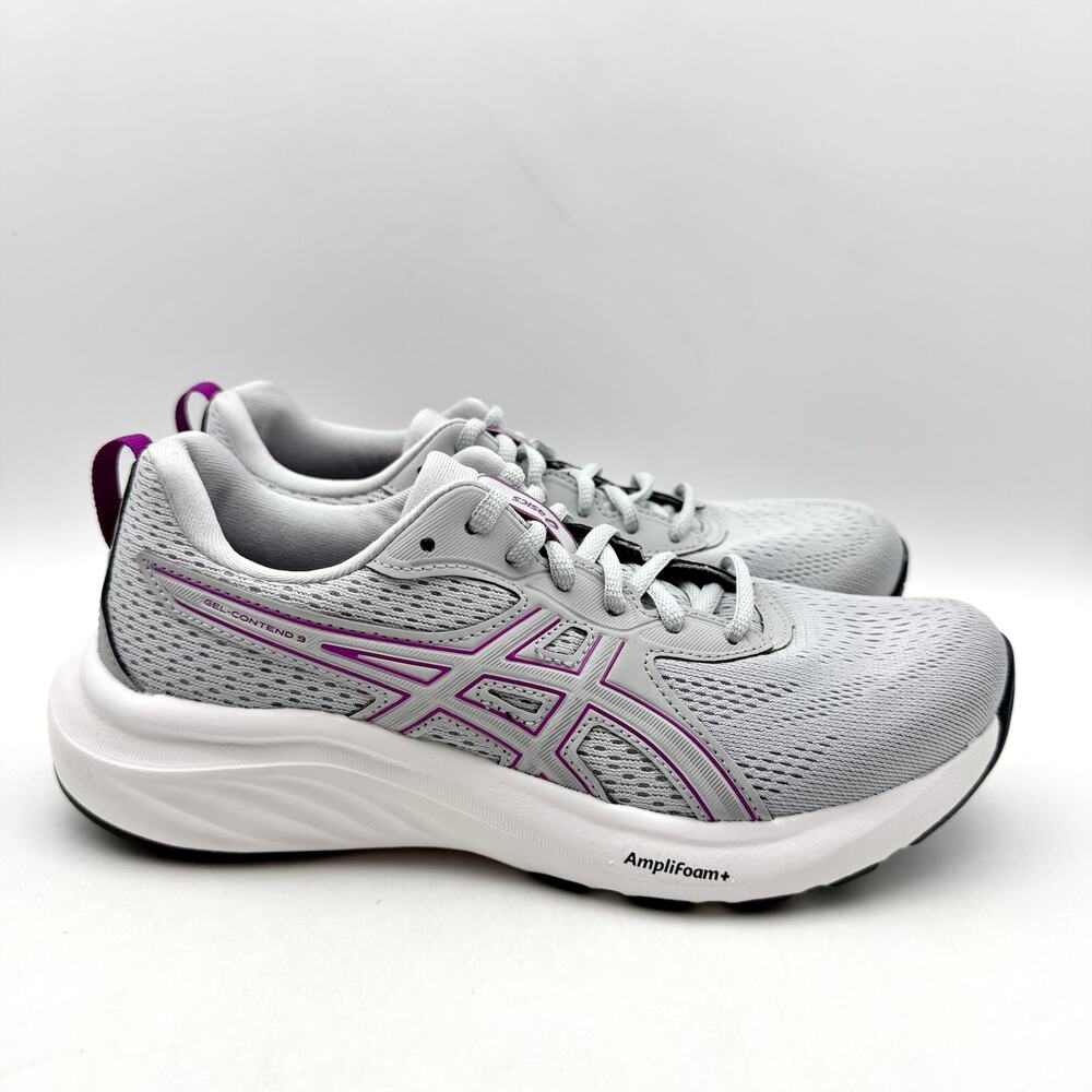 Asics Womens Gel-Contend 9 Running Sneakers US 7.5 EU 39 Grey Purple EUC